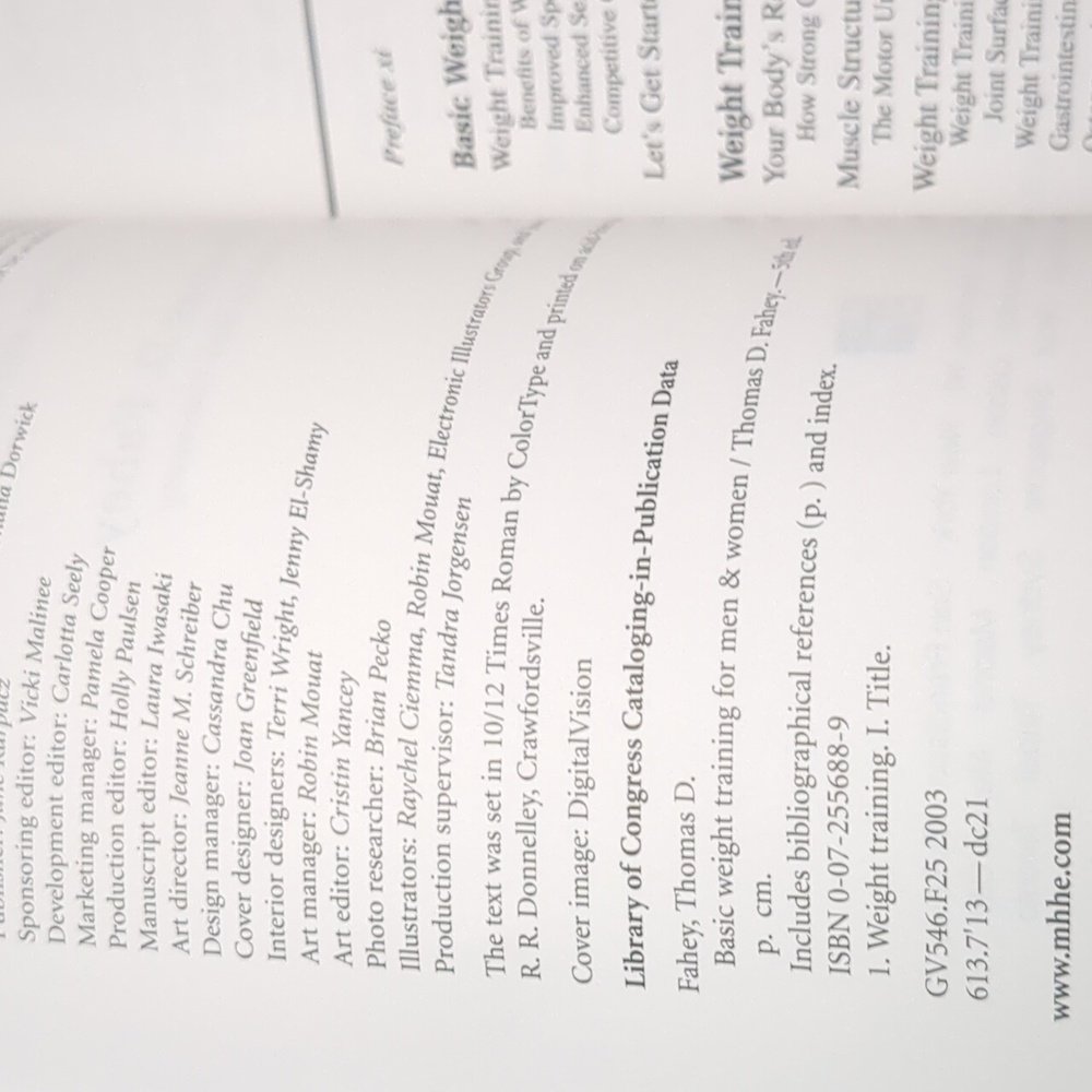 Basic Weight Training Book - Picture 4 of 5
